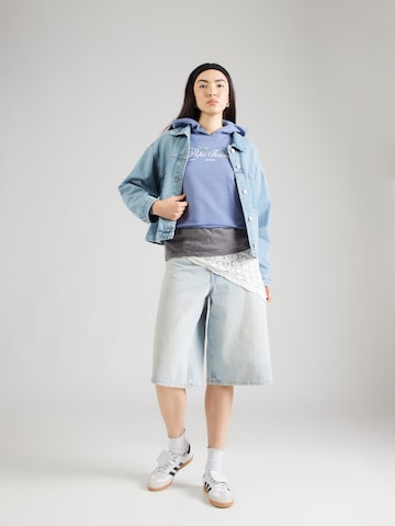 Bluză de molton de la Pepe Jeans pe albastru