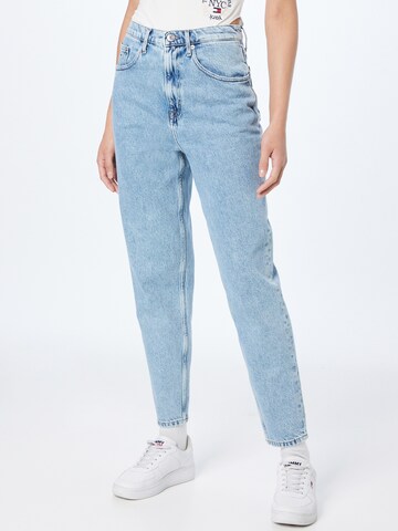 Tapered Jeans de la Tommy Jeans pe albastru: față