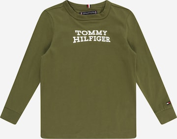 TOMMY HILFIGER Tričko – zelená: přední strana