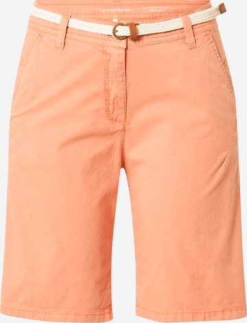 TOM TAILOR Chino Pants in Orange: front