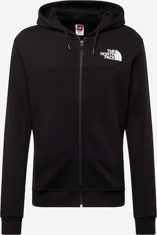 THE NORTH FACE Sweat jacket in Black: front