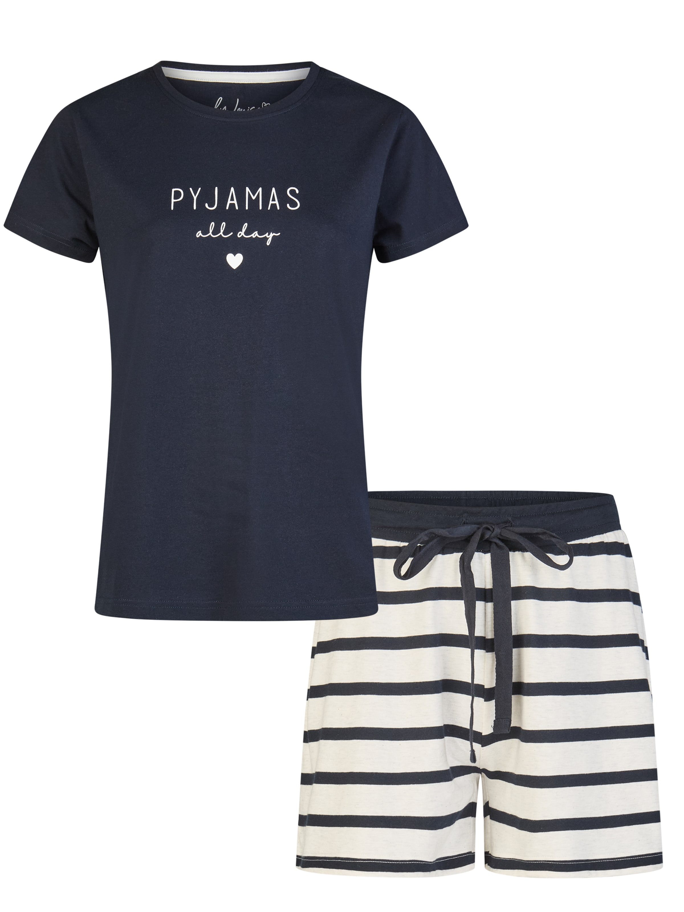 By Louise Pyjama in Blauw: voorkant