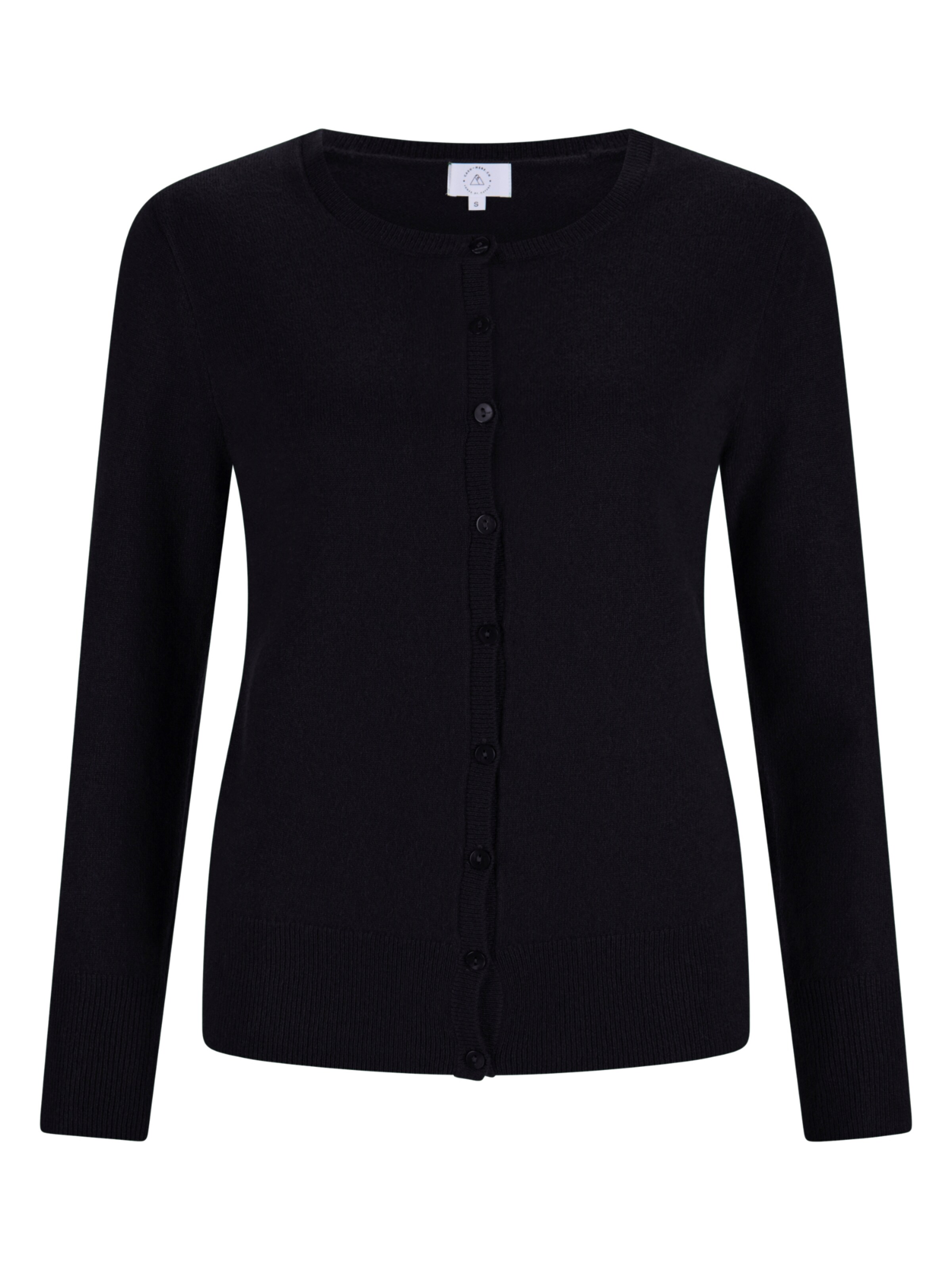 CASH-MERE.CH Cardigan i sort: forside