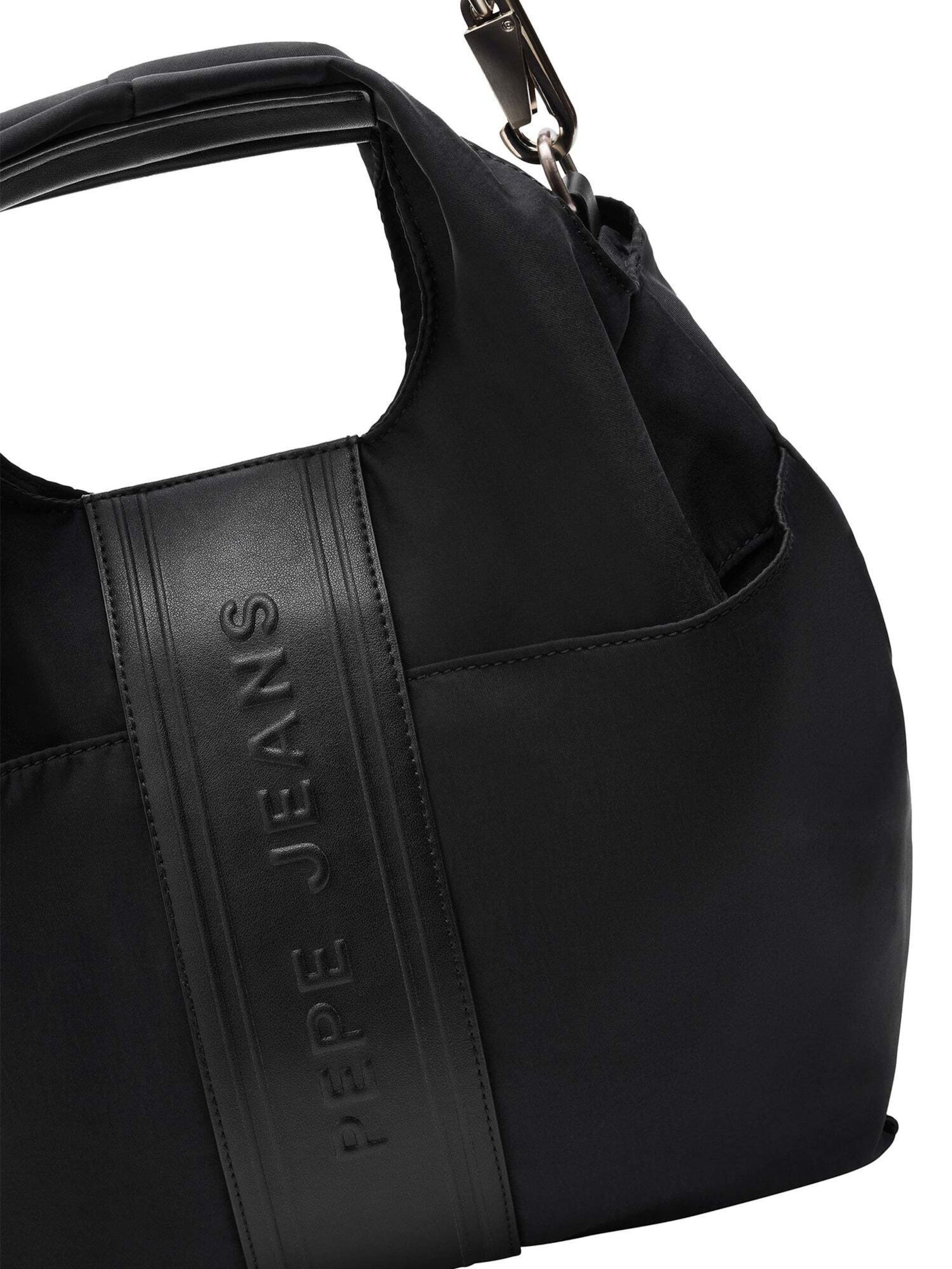 Pepe Jeans Handtasche 'Jett Wander' in Schwarz