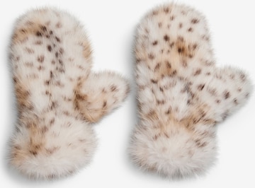 PIECES Fäustlinge in Weiß: Vorderseite