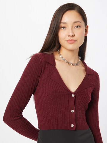 Cotton On Knit Cardigan in Purple: front