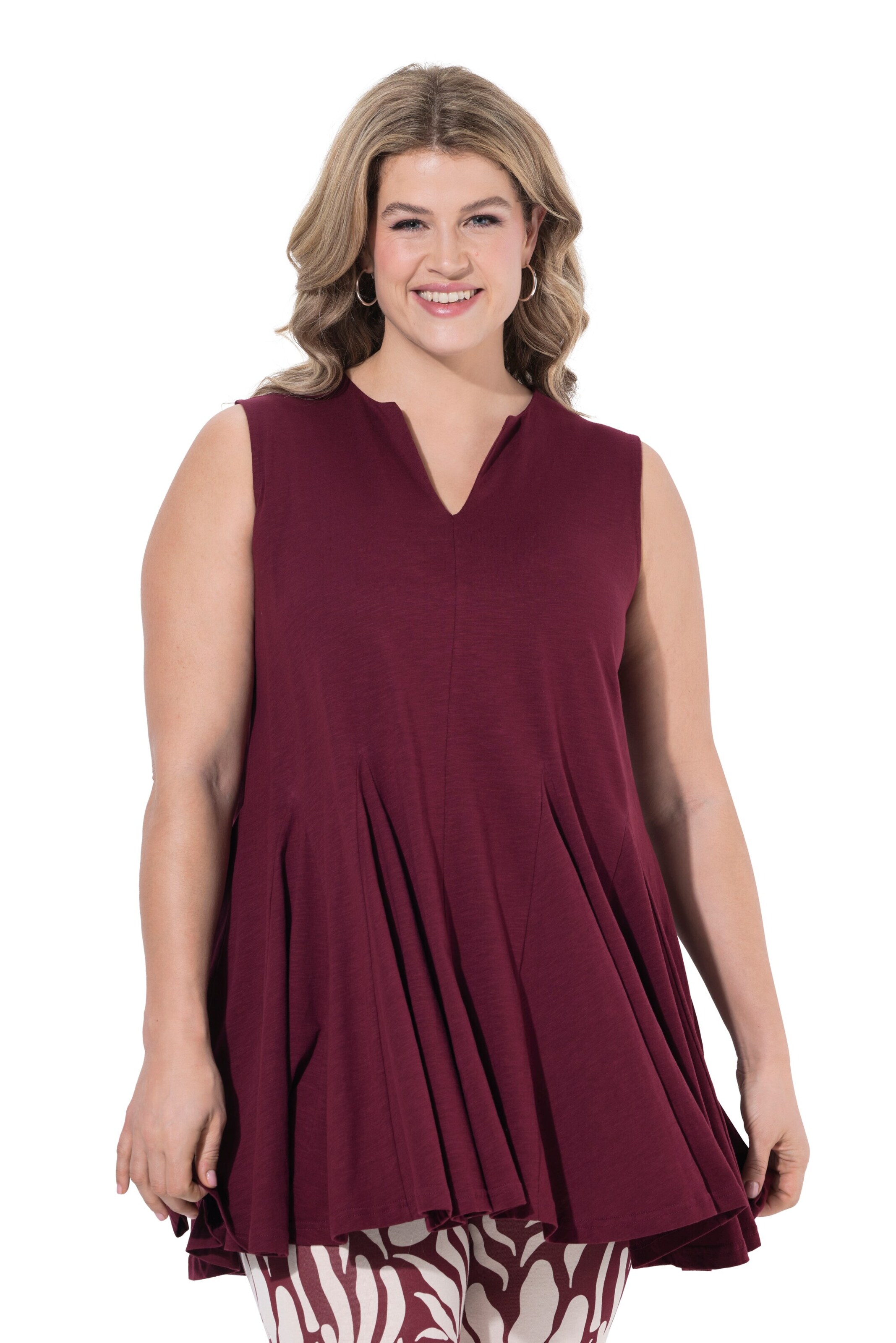 Ulla Popken Tuniek in Rood: voorkant