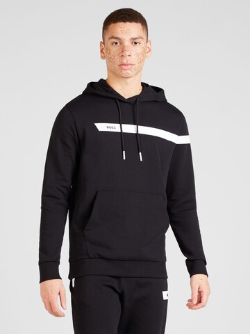 BOSS Sweatshirt 'Soody' in Black: front