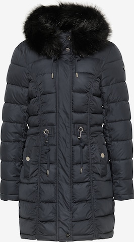 Usha Winterparka in Blauw: voorkant