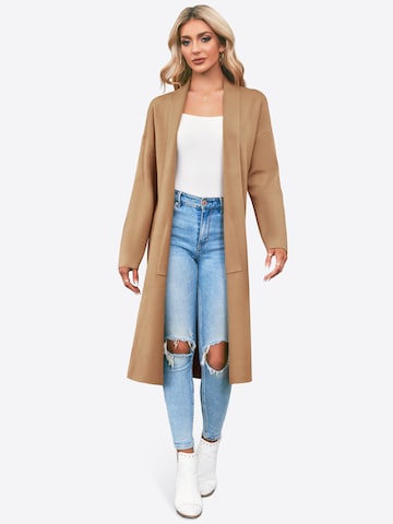 Imily Bela Gebreid vest in Beige: voorkant