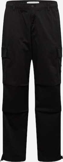 Pantaloni cu buzunare Calvin Klein Jeans pe negru, Vizualizare produs