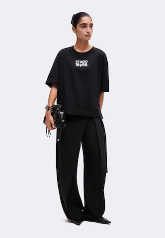 19V69 ITALIA T-Shirt 'Petonia Studio' in Schwarz