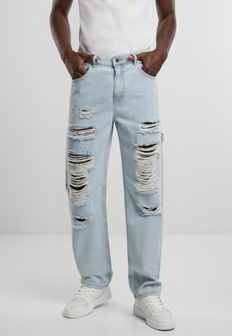 Karl Kani Loosefit Jeans' KM231-019-1 KK' in Blau: Vorderseite