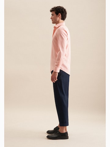 SEIDENSTICKER Slim fit Business shirt in Orange