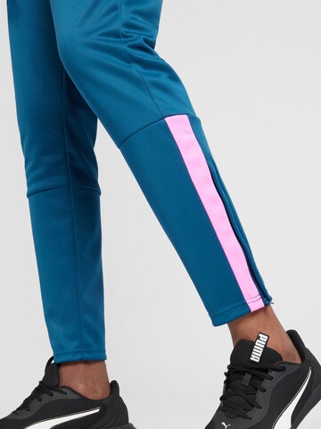 PUMA Slimfit Sportovní kalhoty 'TeamLIGA' – modrá
