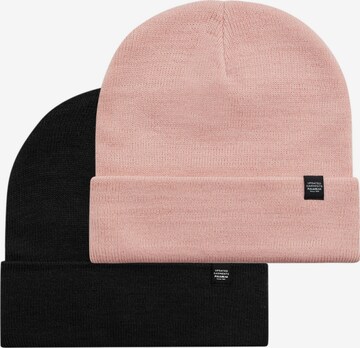 Bonnet Pull&Bear en rose : devant