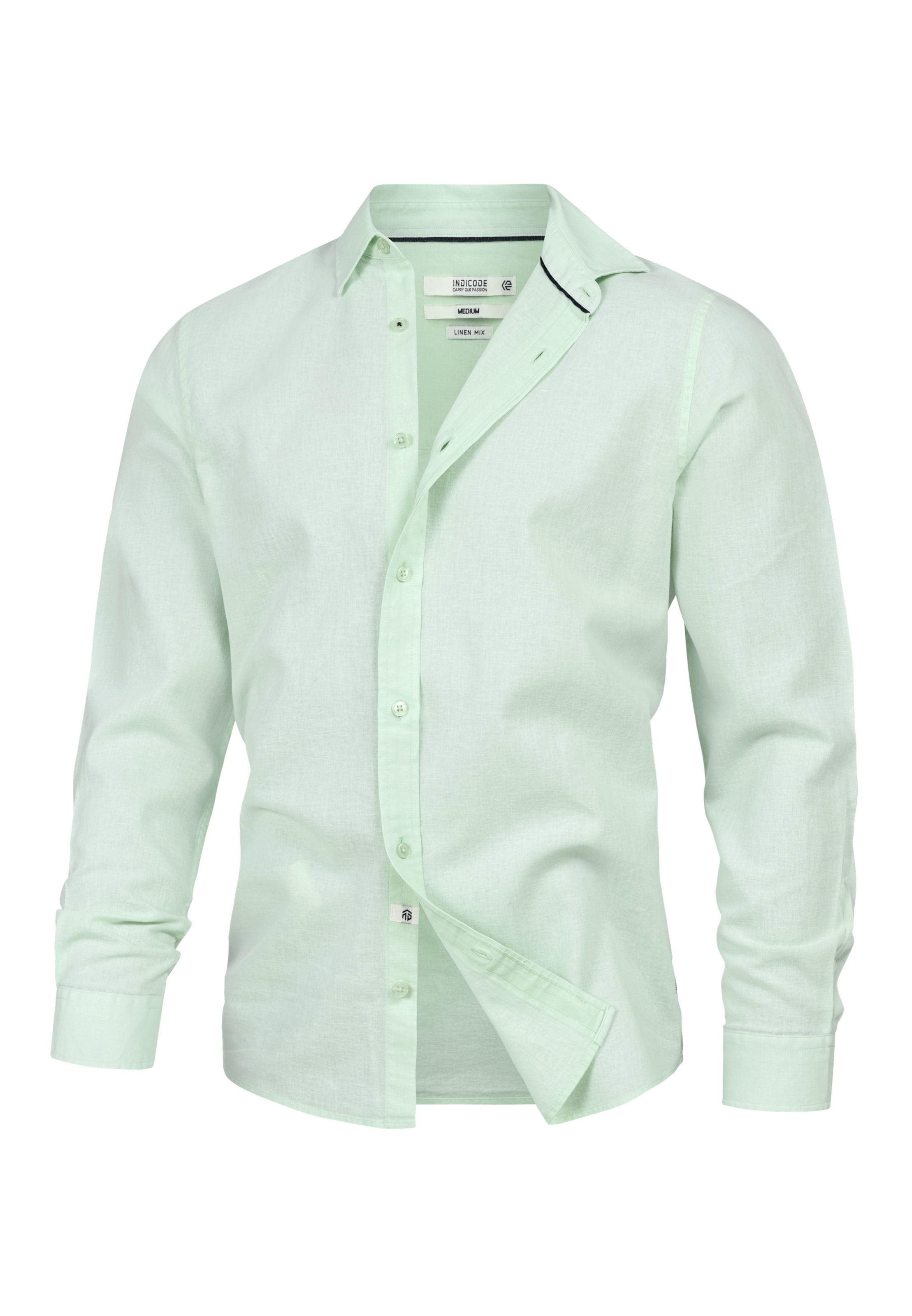 INDICODE JEANS Business Shirt 'Ceppo' in Pastel green, Item view