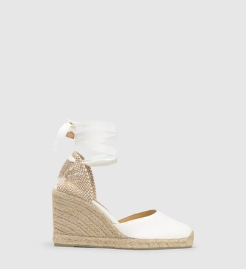 Castañer Espadrilles 'Carina' in Wit: voorkant
