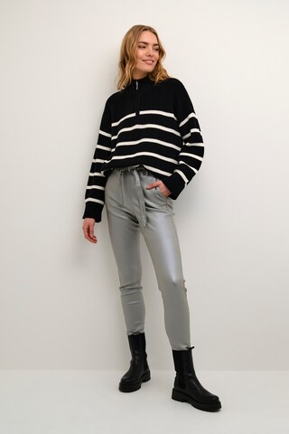 Coupe slim Pantalon 'Torid' Cream en argent