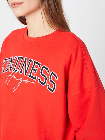 Sweat-shirt 'Doccia' HUGO Red en rouge