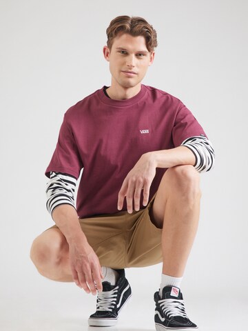 VANS Футболка в Красный: спереди