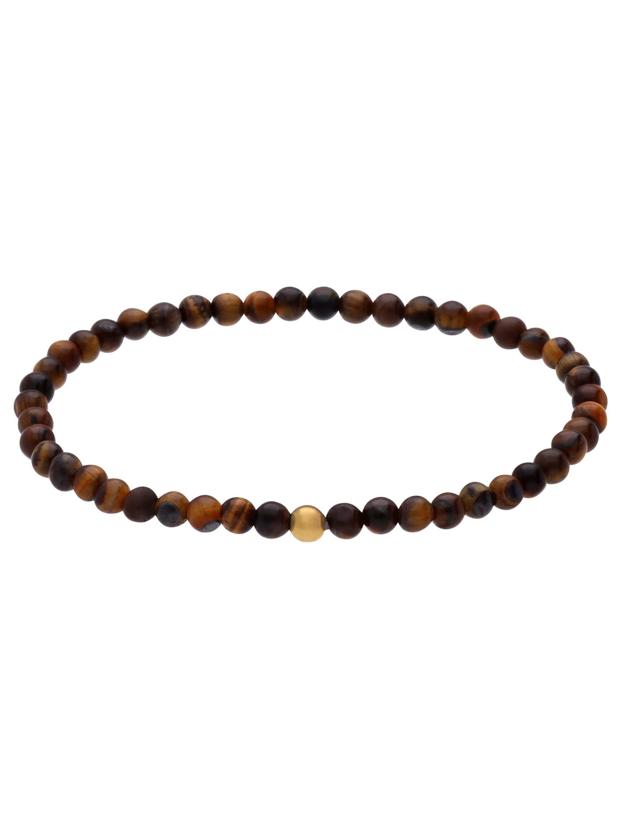 Lucardi Bracelet 'Statement' in Brown: front