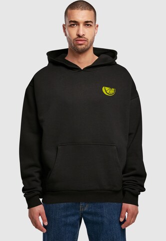 Merchcode Sweatshirt 'Lemon' in Zwart: voorkant