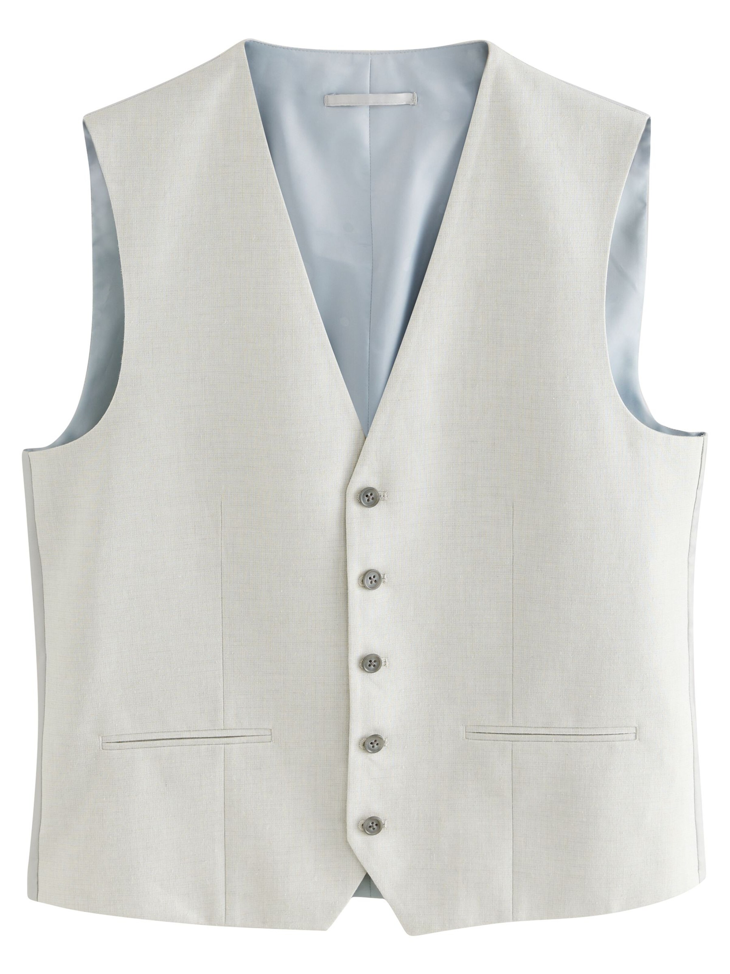 Next Suit vest in Beige: front