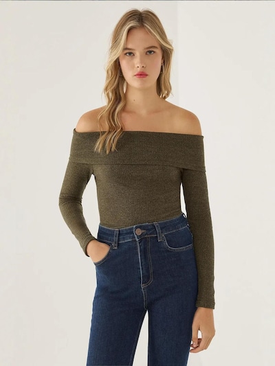 Hiccup Pullover in XXS in dunkelgrün, Produktansicht