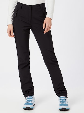 ICEPEAK Slim fit Outdoor Pants 'Athens' in Black: front