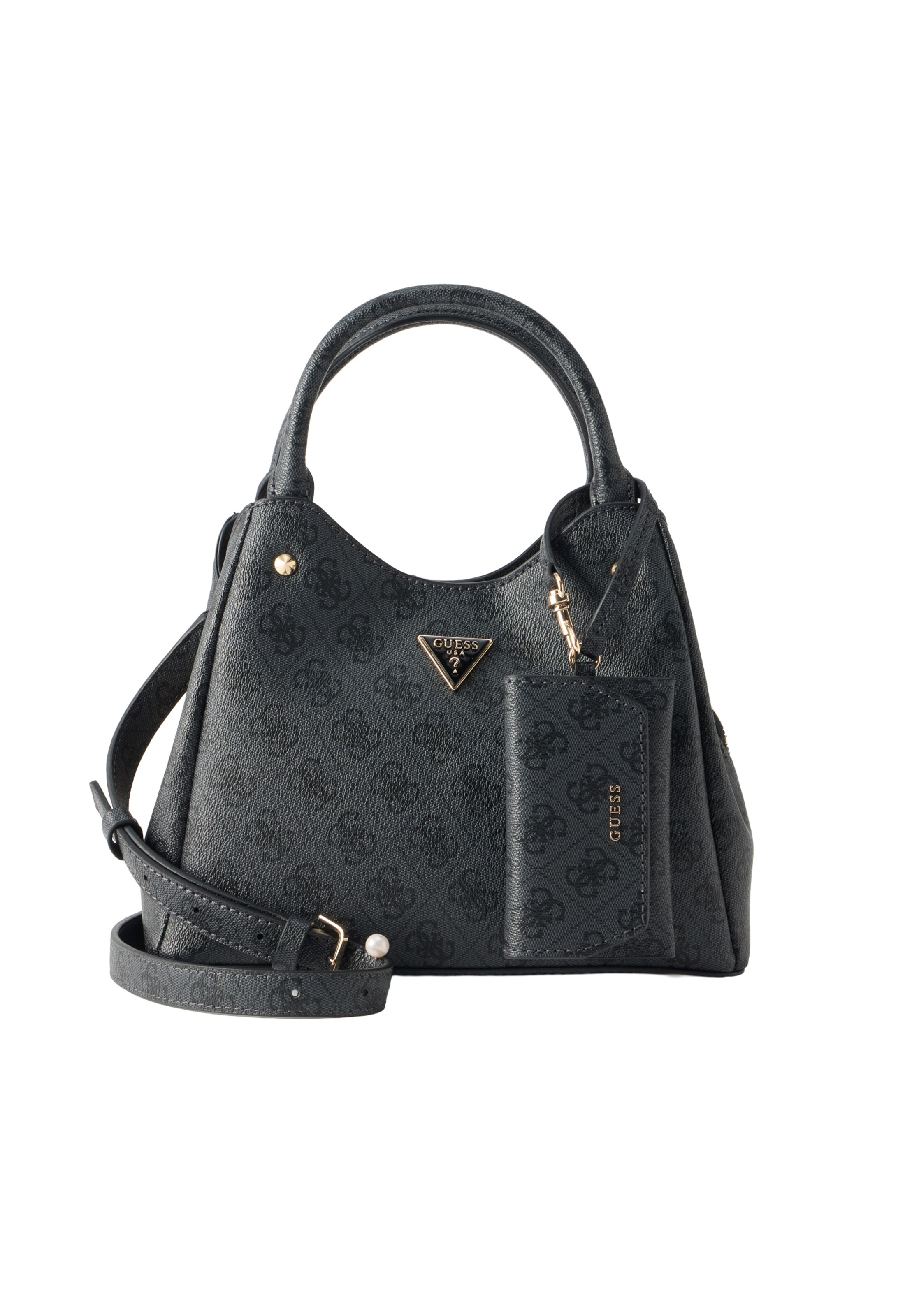 Borsa a mano 'Lorella' di GUESS in nero: frontale