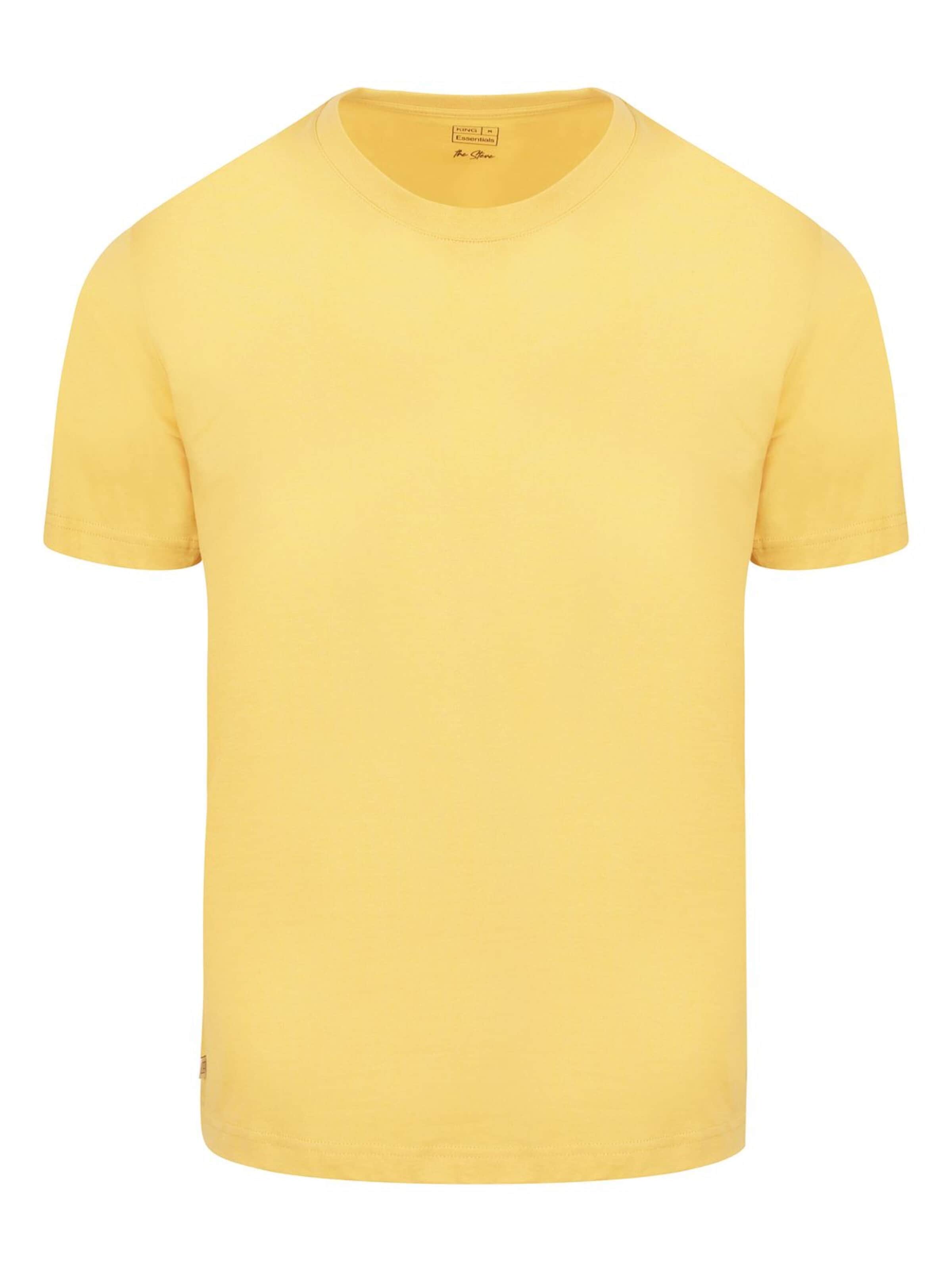 KING Essentials Shirt 'The Steve' in Yellow: front