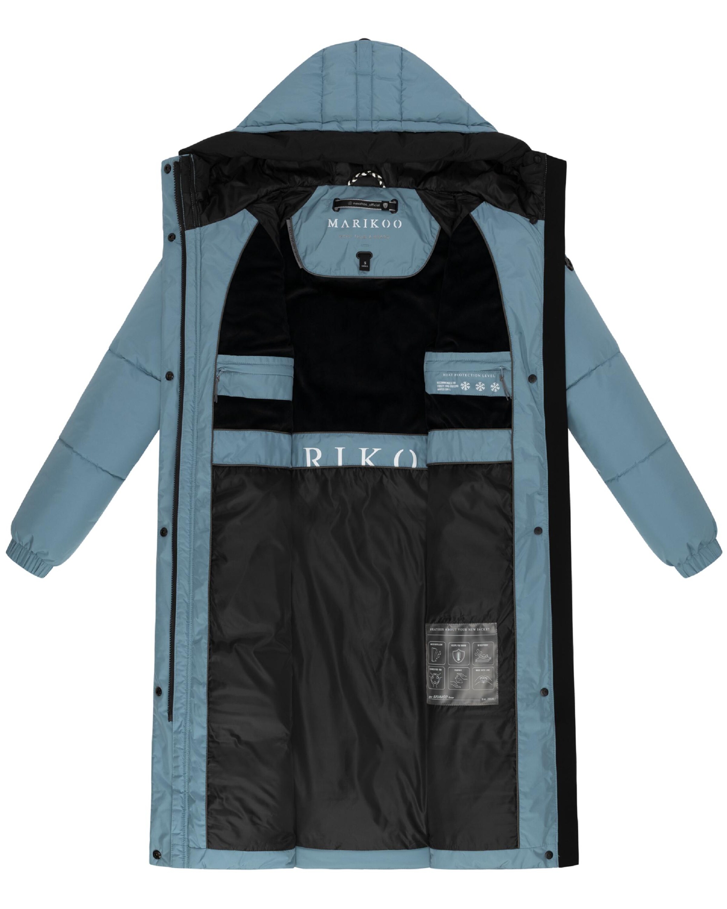 MARIKOO Wintermantel 'Yaskaa 16' in Blauw