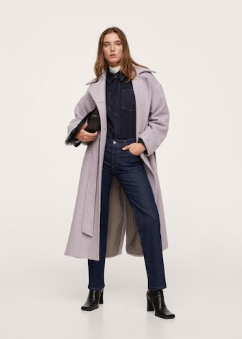 MANGO Between-Seasons Coat 'Dingdong' in Purple