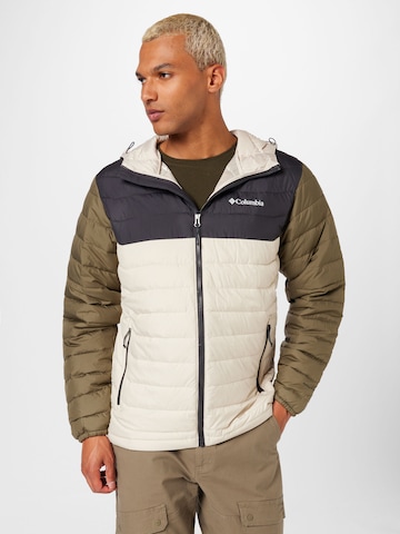 COLUMBIA - Casaco outdoor 'Powder Lite' em cinzento: frente