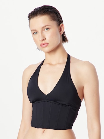 Gilly Hicks Triangle Top in Black: front