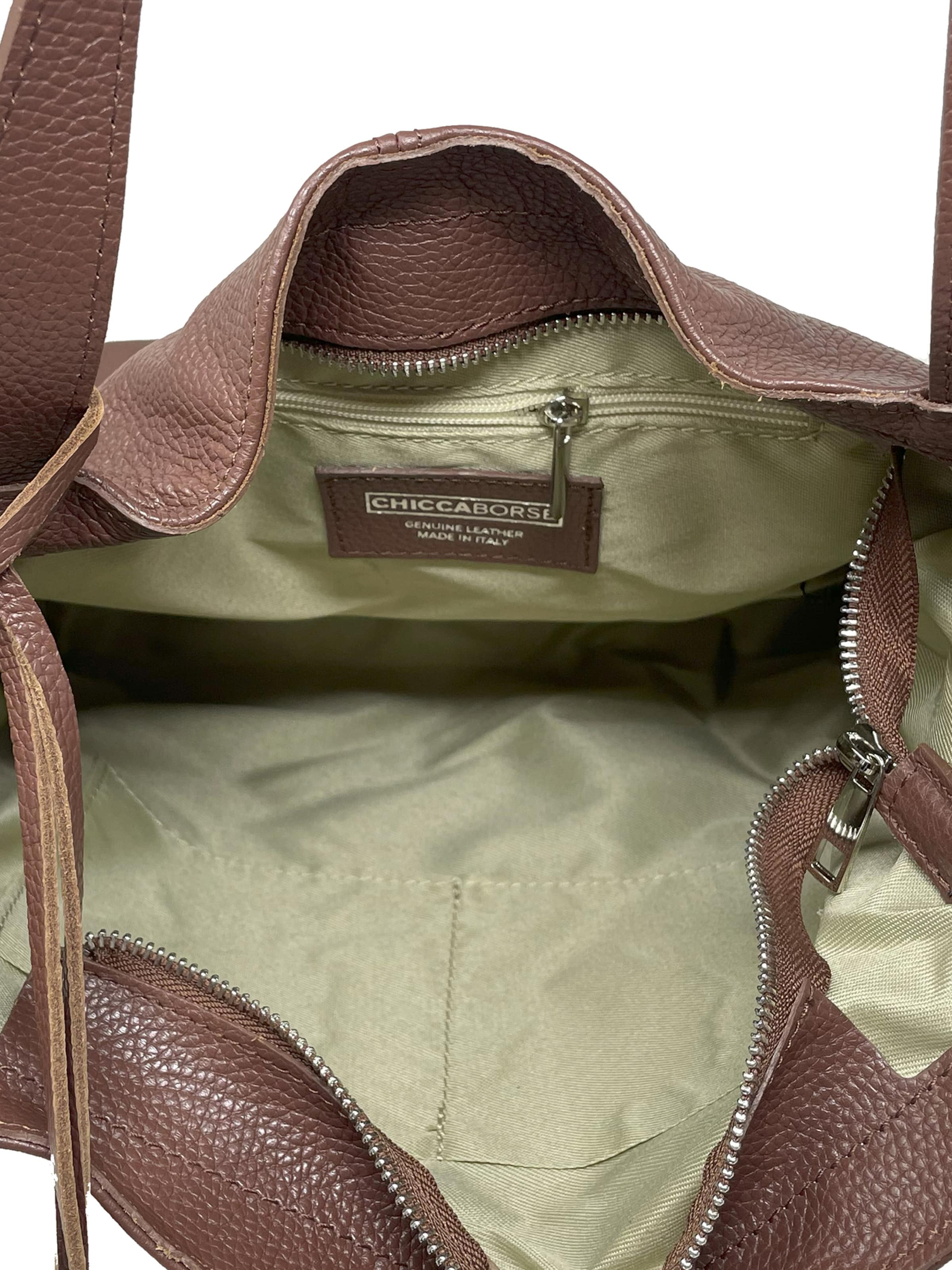 CHICCA BORSE Handtas in Bruin