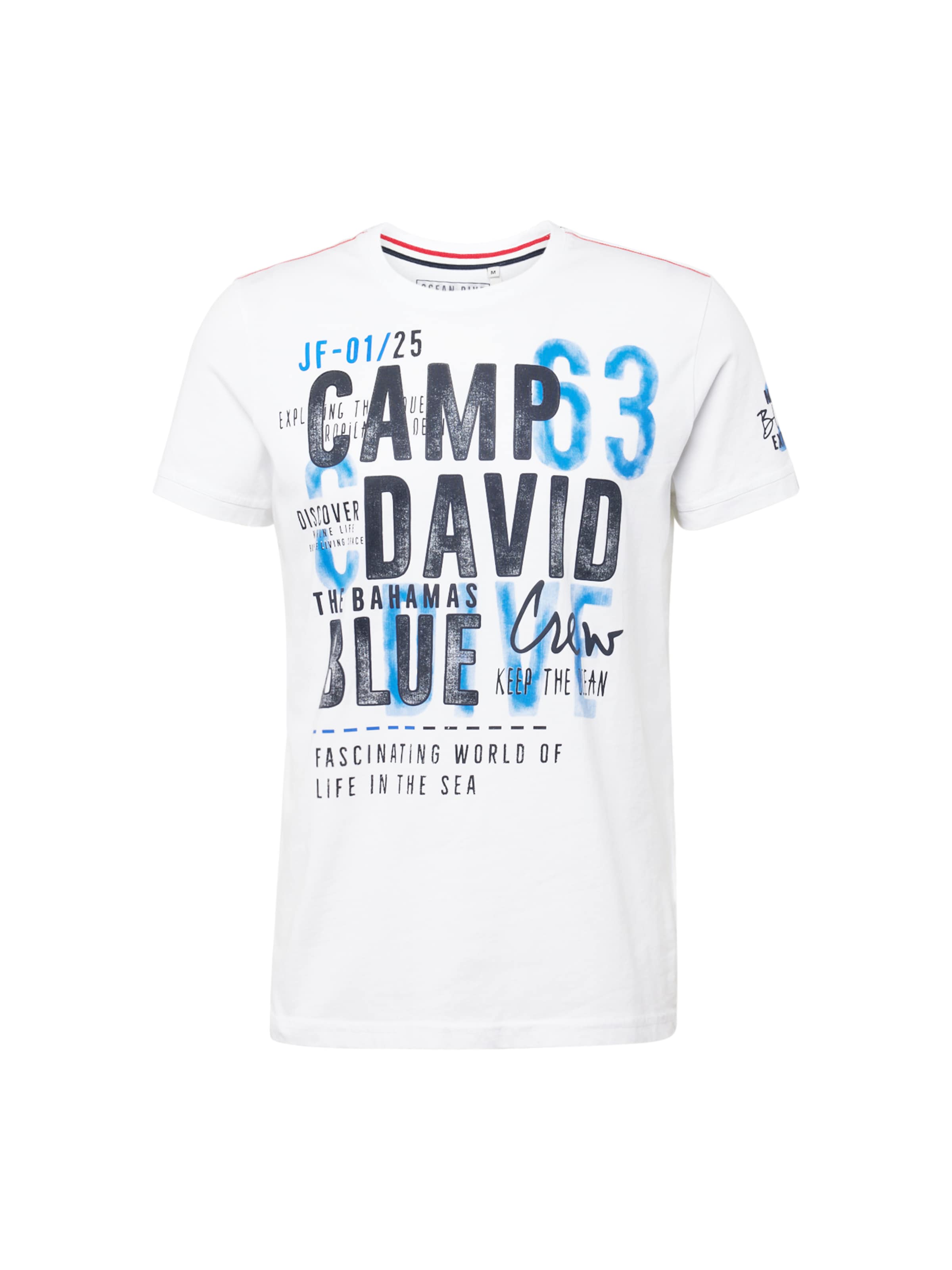 CAMP DAVID Shirt in Wit: voorkant