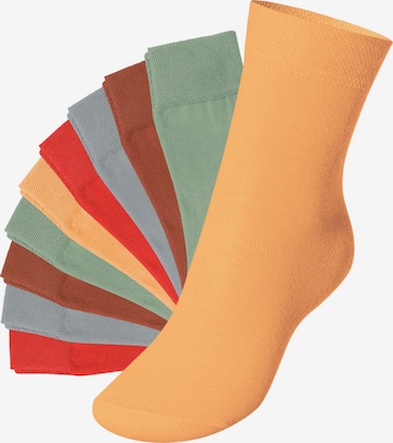 footstar Socken 'EVERYDAY!' in Gelb: Vorderseite