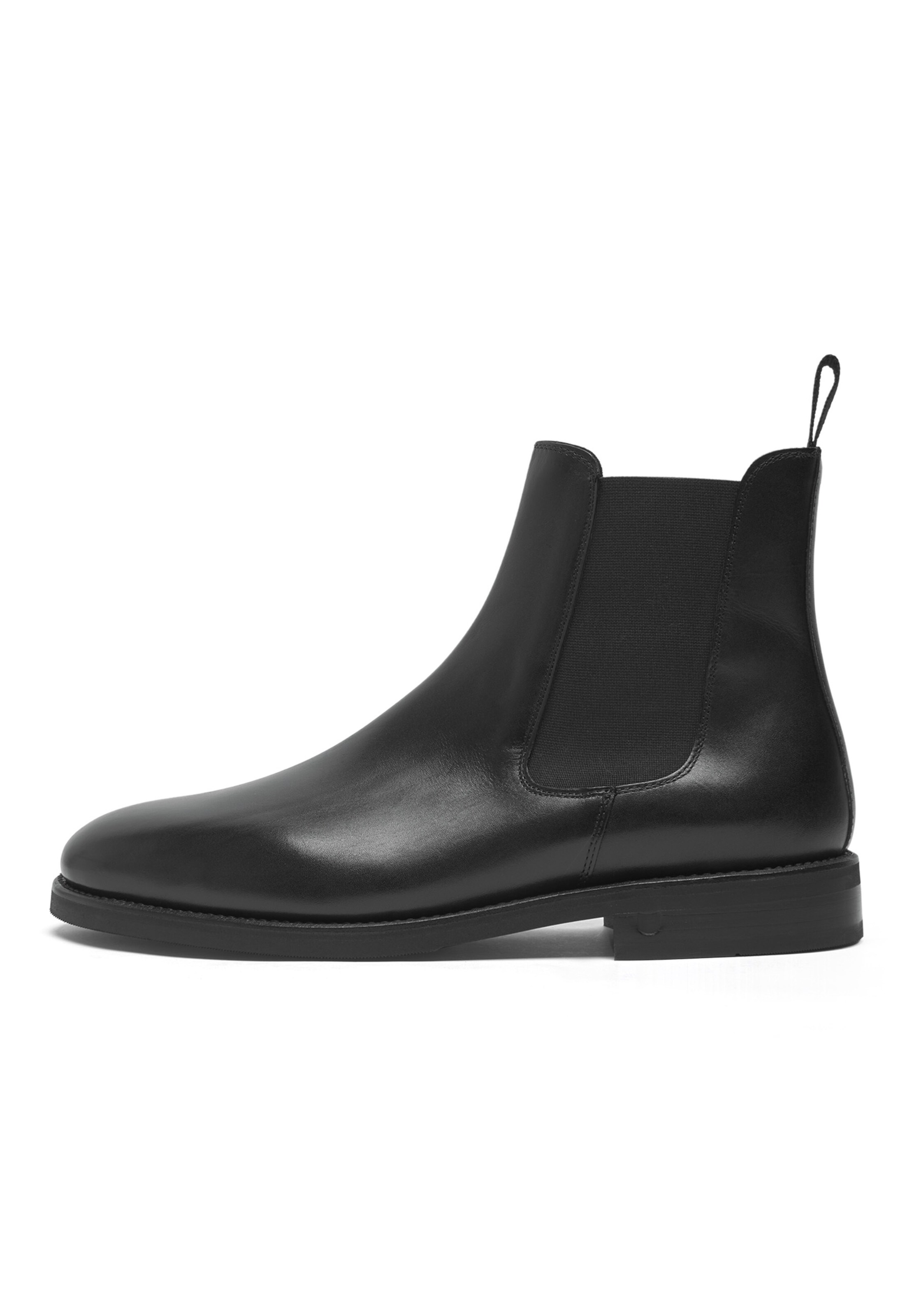 Henry Stevens Chelsea boots 'Winston' in Zwart: voorkant