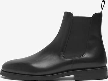 Henry Stevens Chelsea Boots 'Winston' in Schwarz: Vorderseite