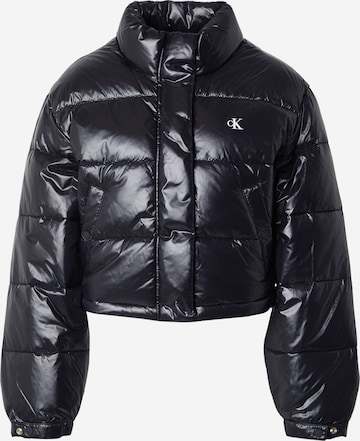 Calvin Klein Jeans Winter Jacket in Black: front