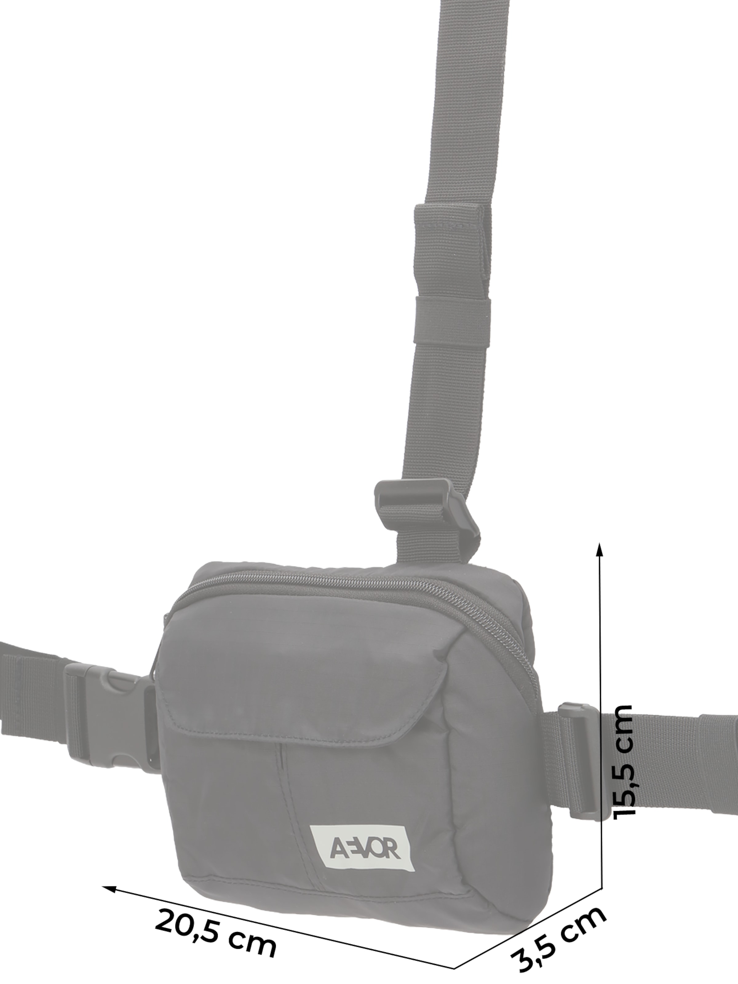 AEVOR Gürteltasche in Schwarz