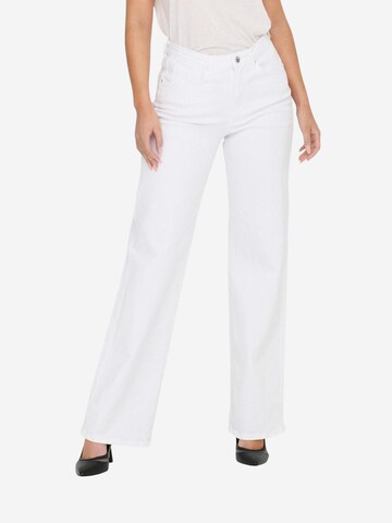 Wide leg Jeans 'ONLJUICY HW WIDE LEG DNM REA NOOS 15288219' di ONLY in bianco: frontale