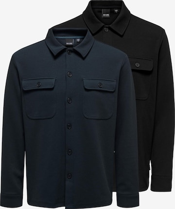 Only & Sons Hemd 'Newkodyl' in Schwarz: Vorderseite