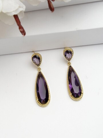 AVANT-GARDE PARIS Ohrringe 'Beataa' in Lila