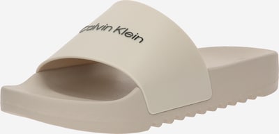 Šlepetės iš Calvin Klein, spalva – šviesiai pilka / juoda, Prekių apžvalga