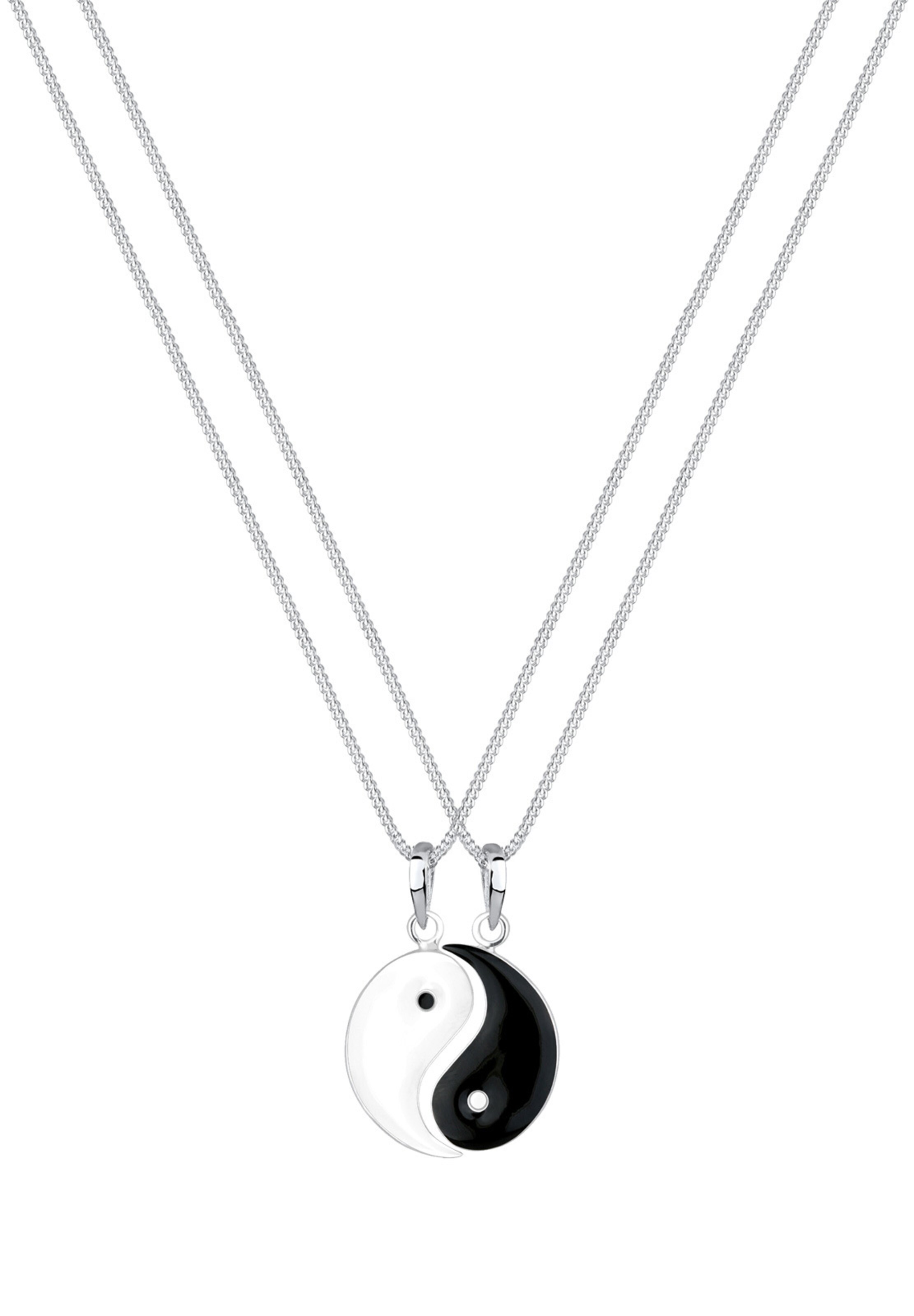 Chaîne 'Yin und Yang' ELLI en noir