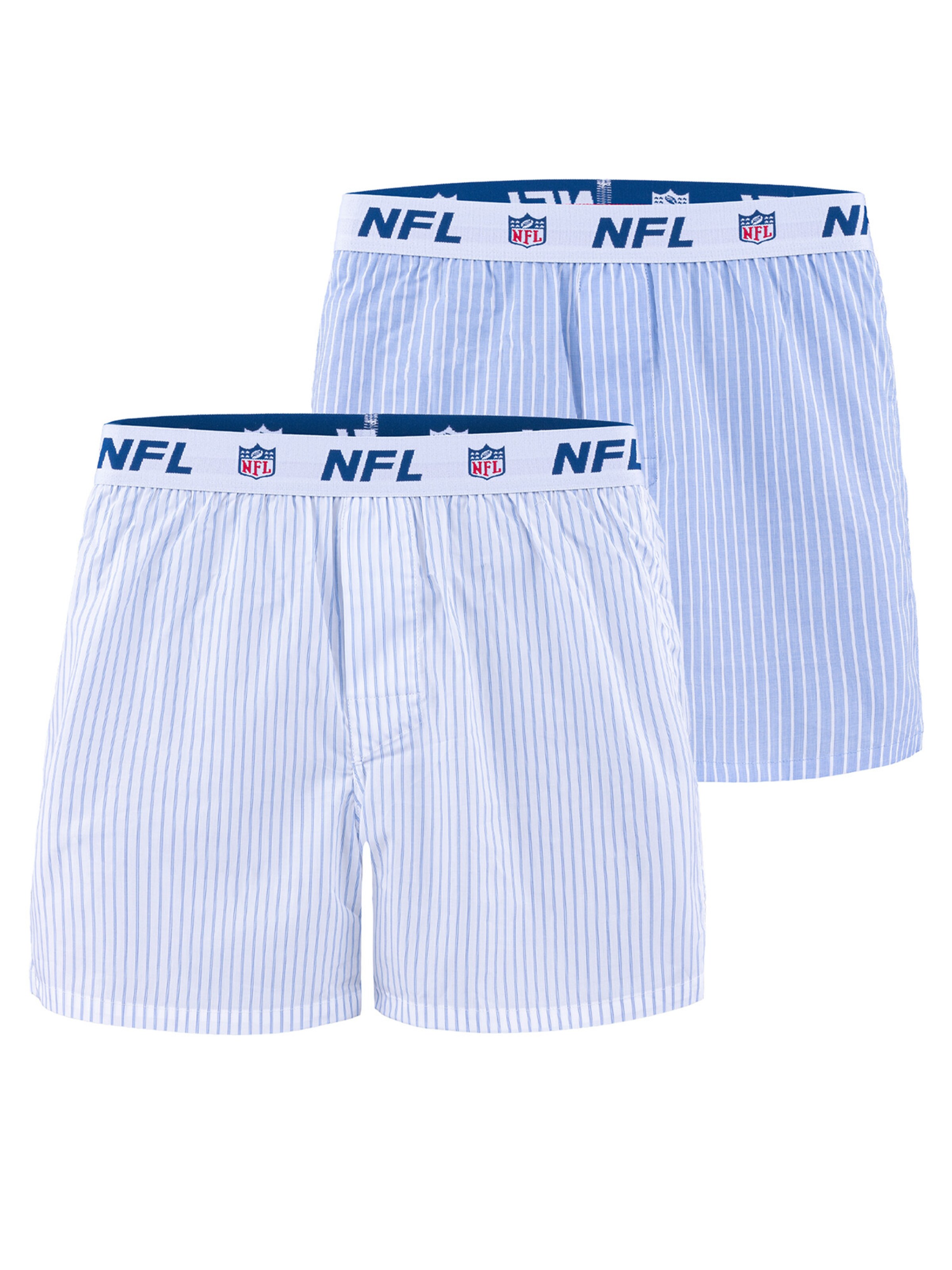 Huddle American Boxer ' NFL Shield Stripe ' in Blau: Vorderseite