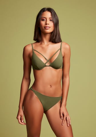 Pantaloncini per bikini di LASCANA in verde: frontale